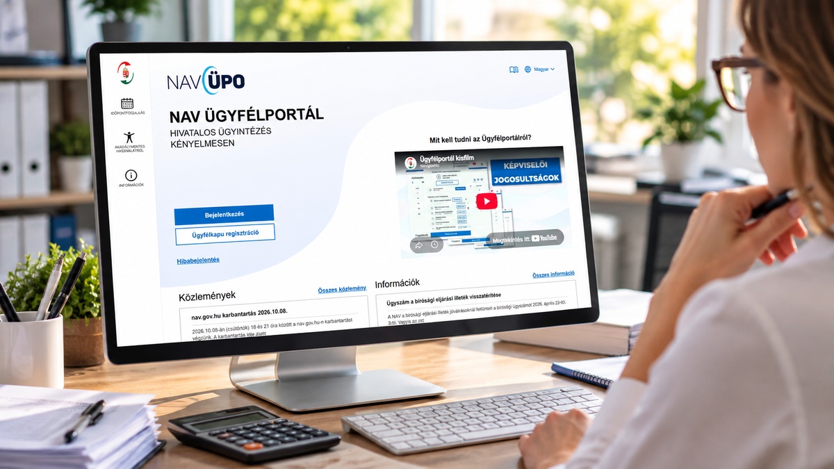 A NAV Ügyfélportálon több mint 12 ezer adattípus kérdezhető le, köztük az adószámlával, a foglalkoztatással és a bevallási kötelezettségekkel kapcsolatos információk