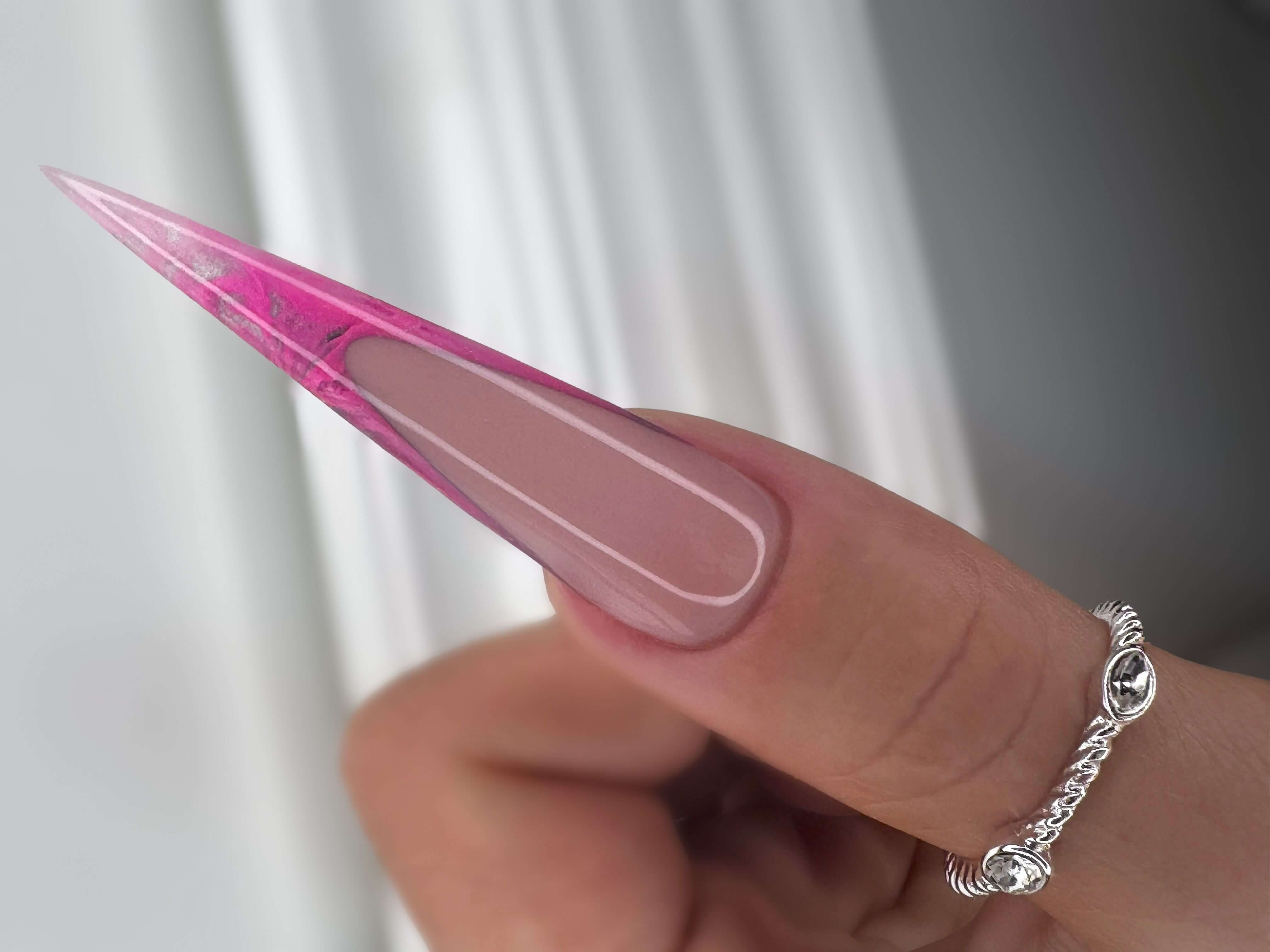 Pink stiletto ombre