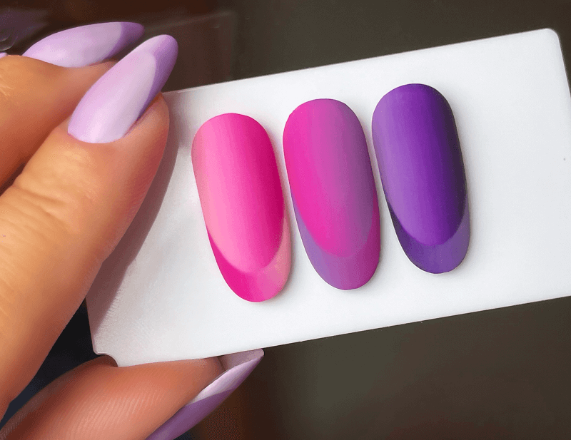 Függőleges dupla OMBRE technika