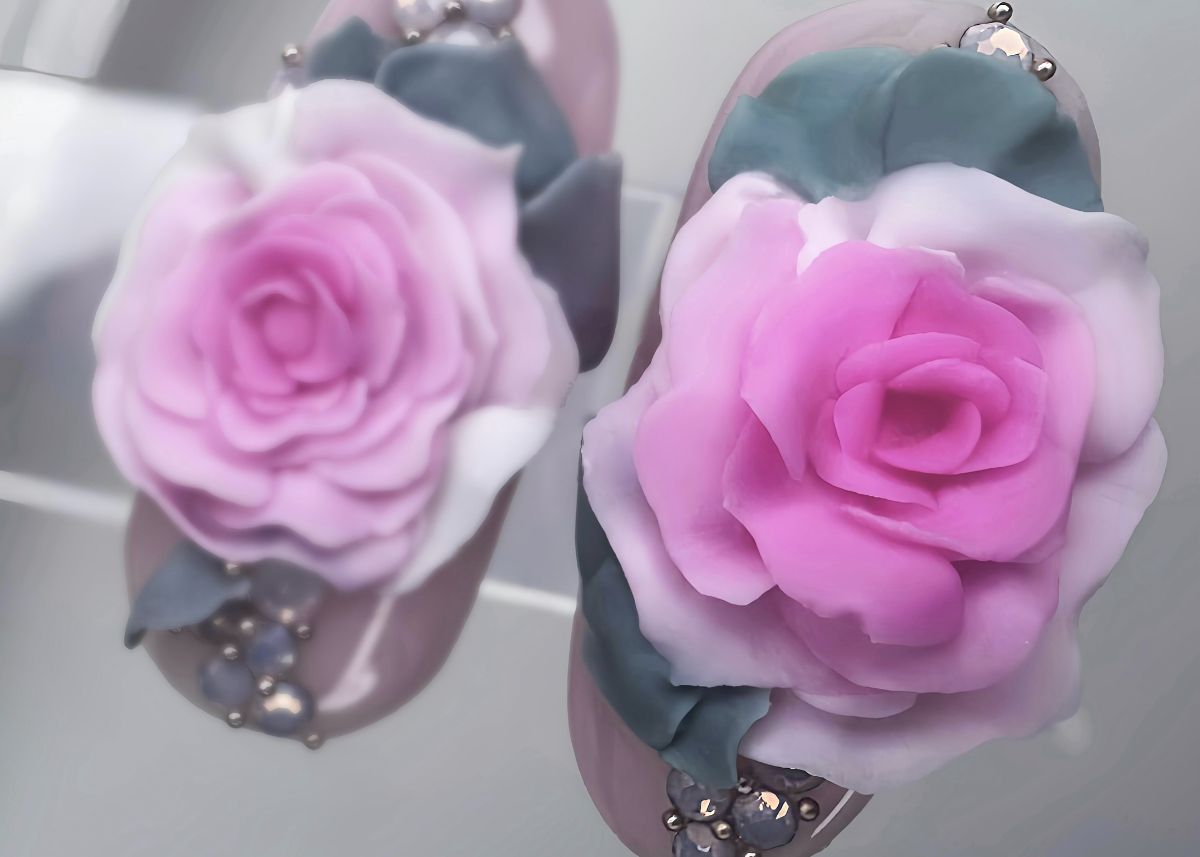 3D rózsa csipkezseléből