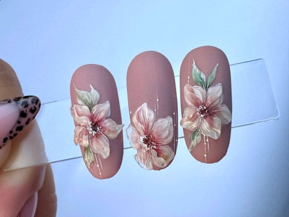 3D virágfestés hullámzselével