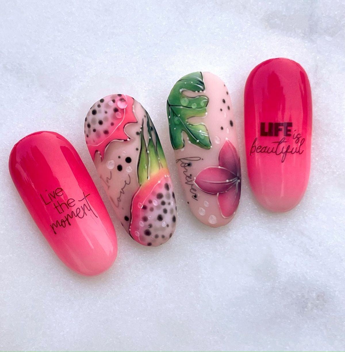 Gyümölcsfestés géllakk színekkel - PITAJA