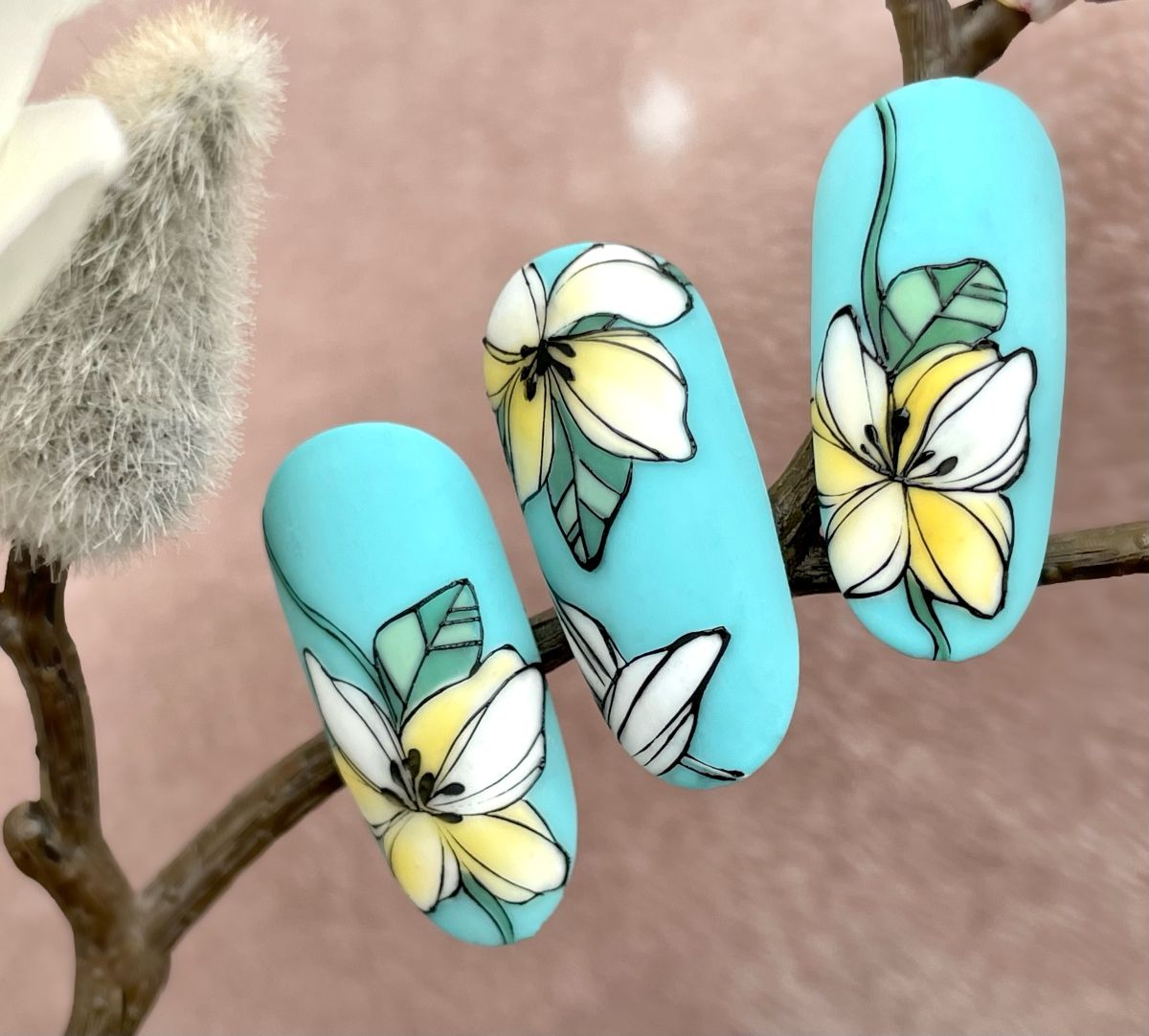 Virágfestés SENS NailArt géllakkokkal