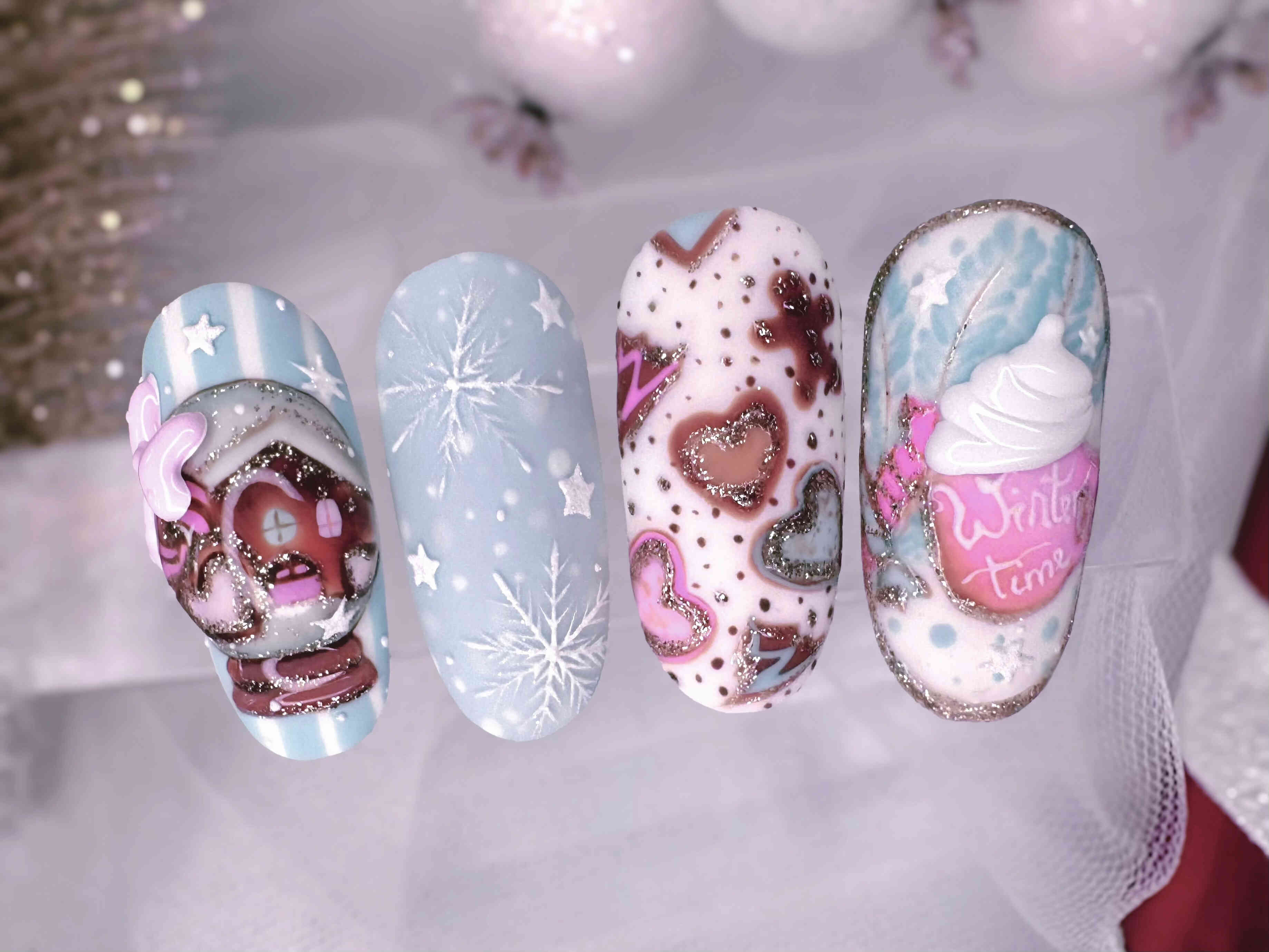 Candy winter - Édes téli manikűrök