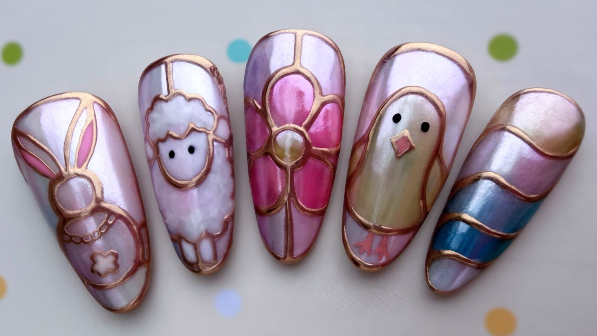Chrome Easter Nails - Krómporos vendégkedvenc húsvéti díszítések