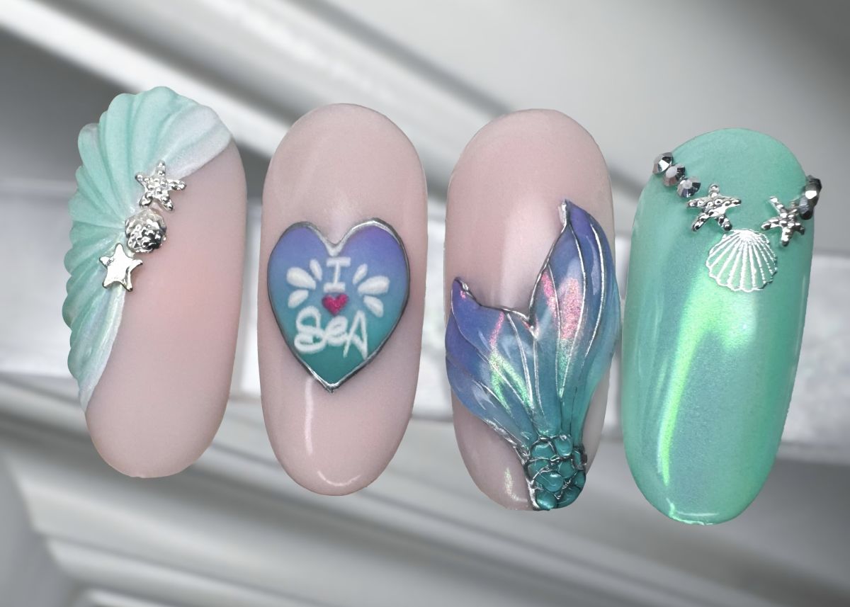 Tengerparti türkiz díszítések