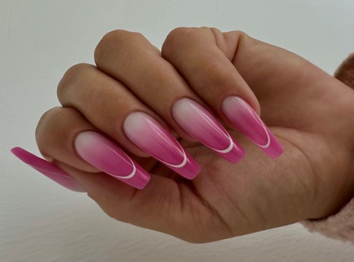 Pink&White OMBRE technikák