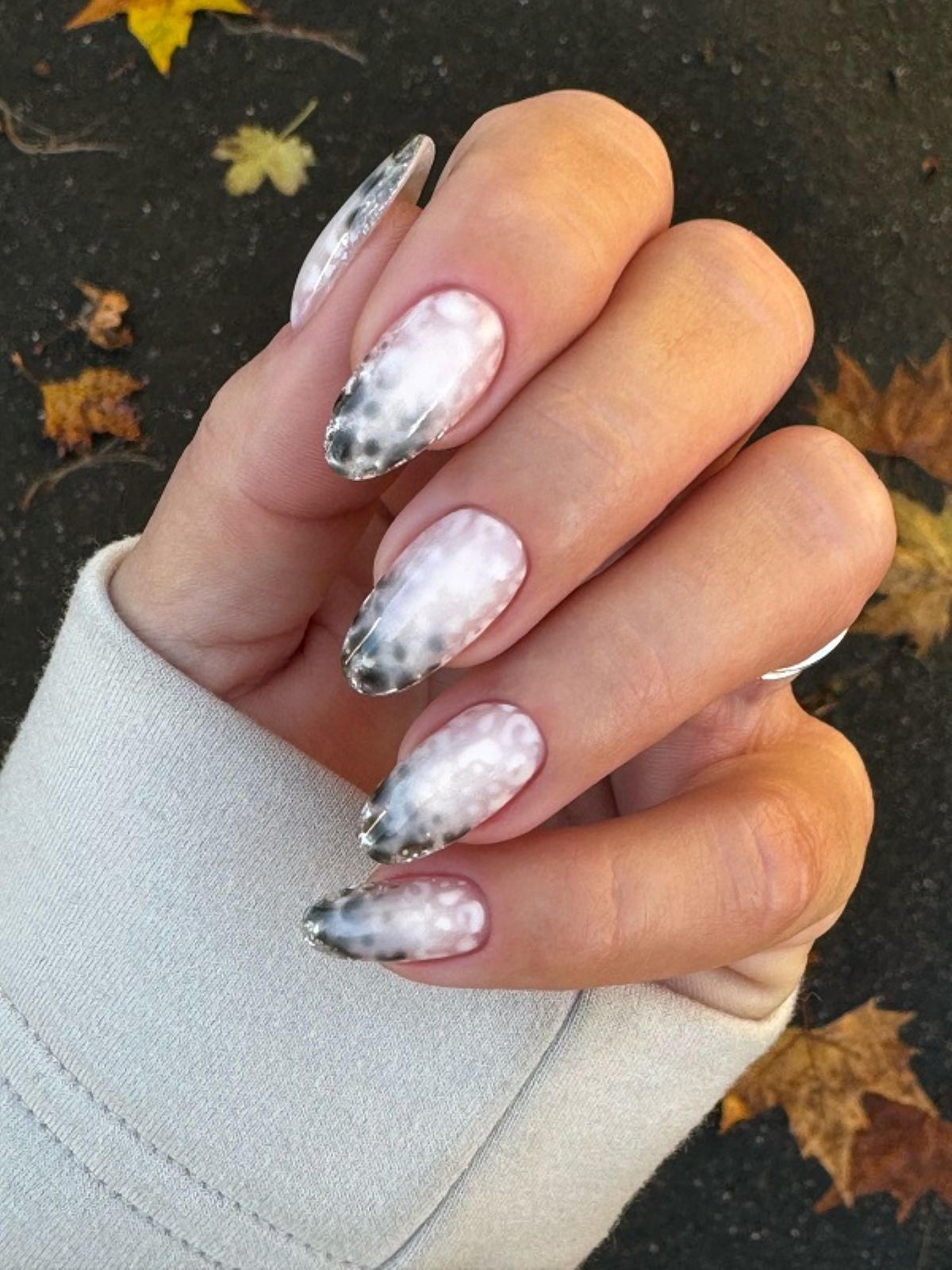 Párduc mintás Latte OMBRE