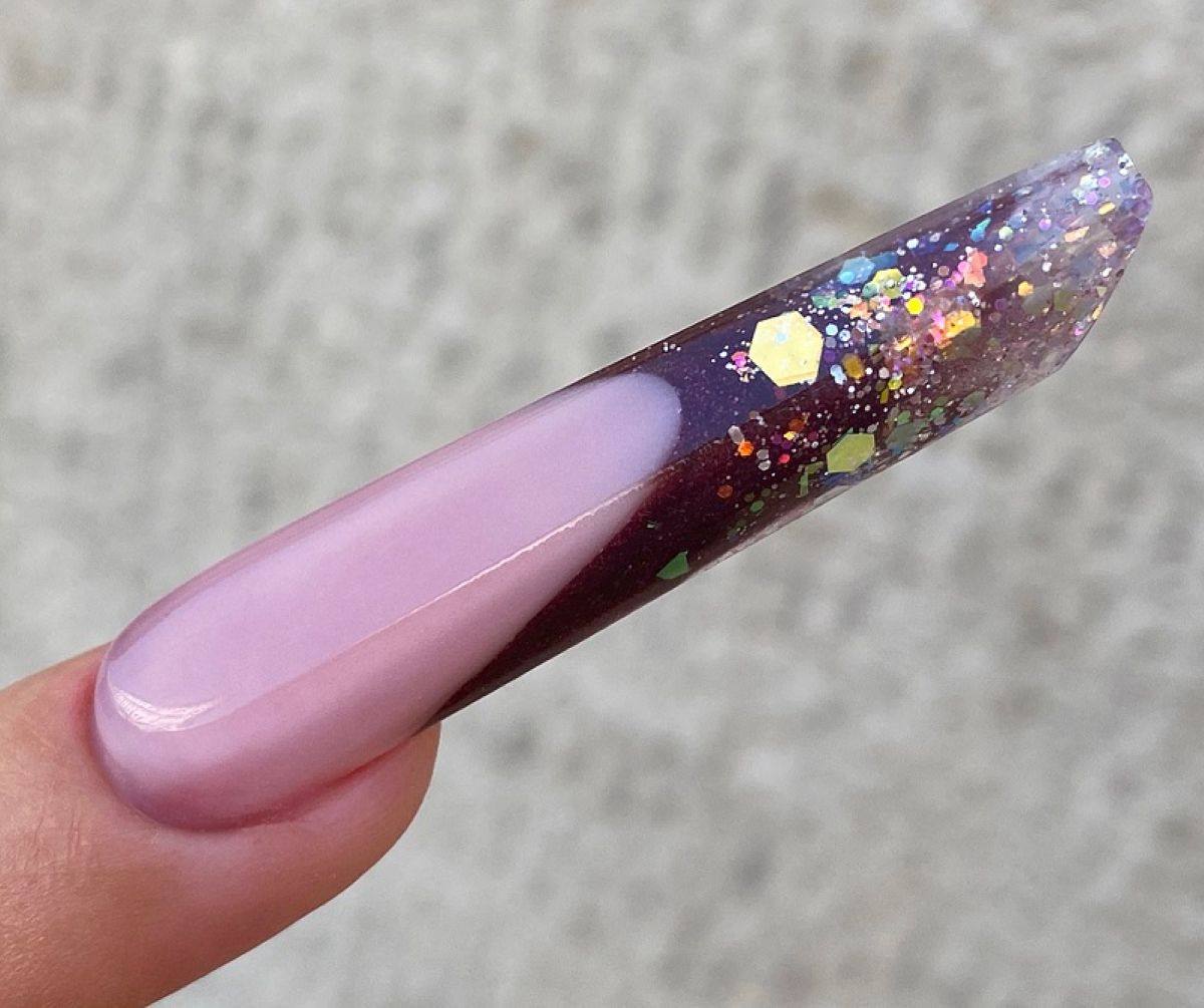 Légy Te is extrém: Trapézium körömforma építése porcelánból, színes szabad széllel kurzus 1