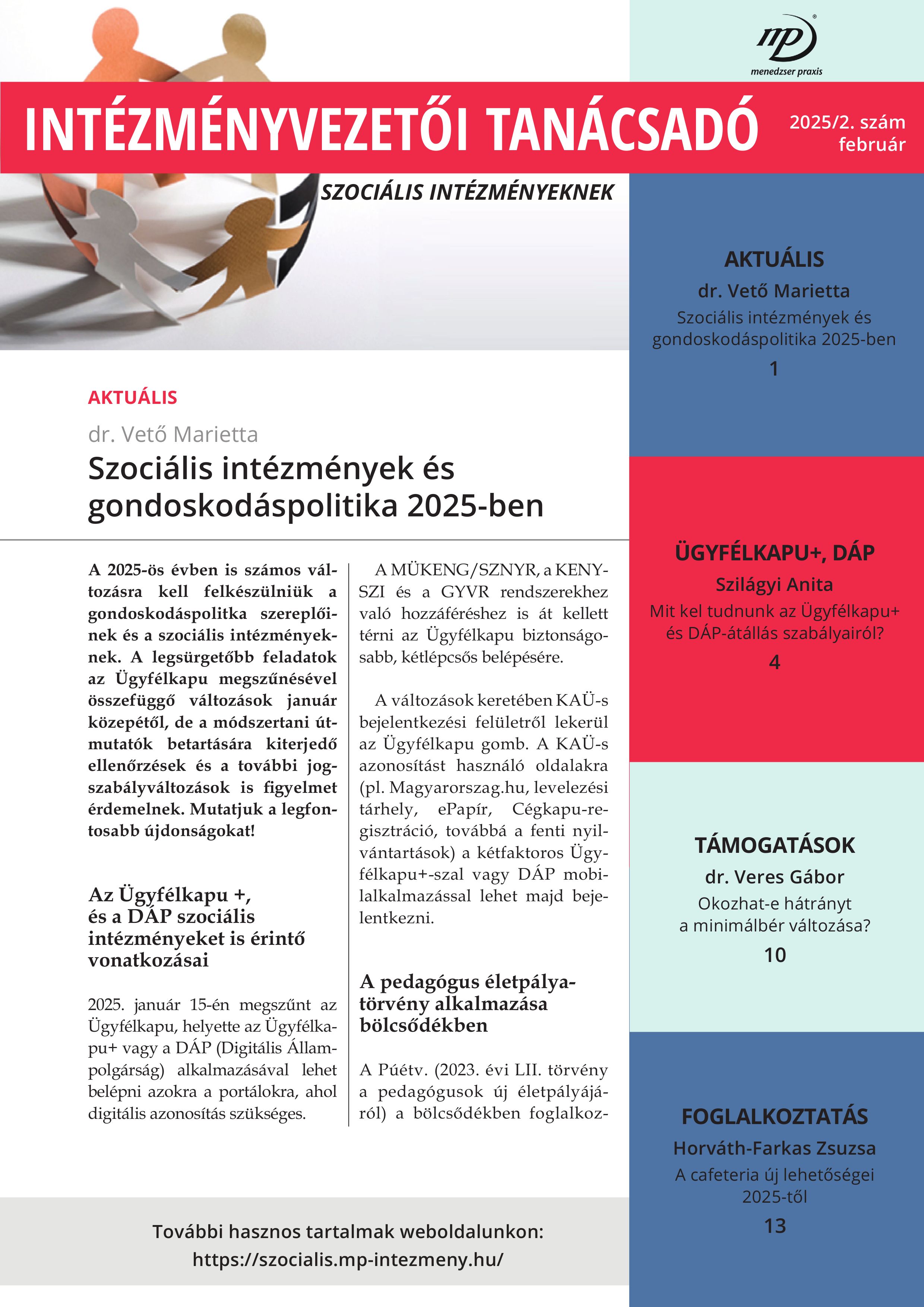 Újdonságok 2025-ben: Ügyfélkapu+, cafeteria, minimálbér változás és ezek hatásai