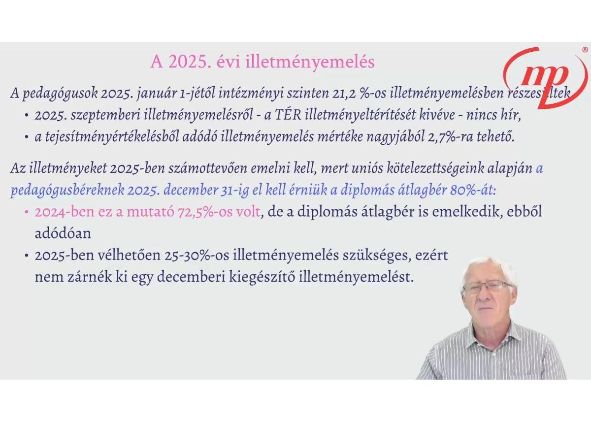 A pedagógus teljesítményértékeléssel kapcsolatos feladatok