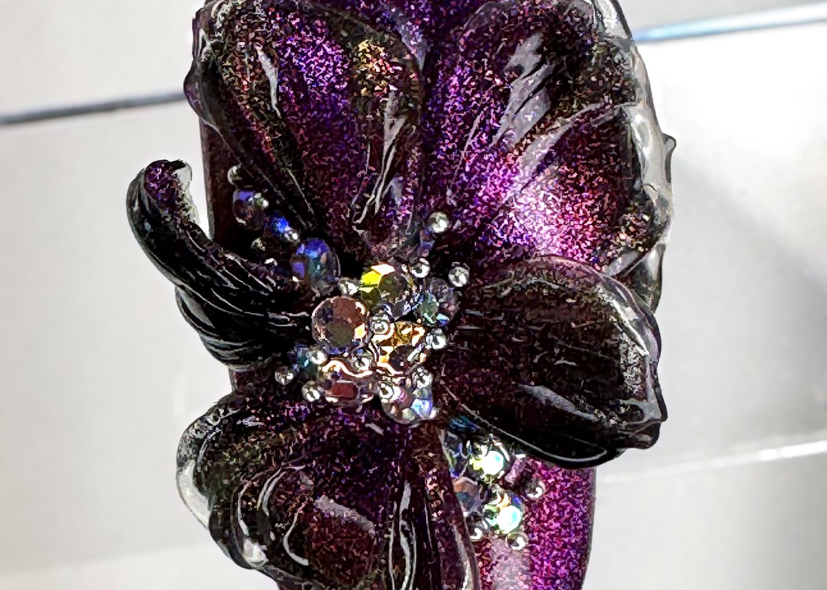 3D virágok TigerEye géllakkal - 2