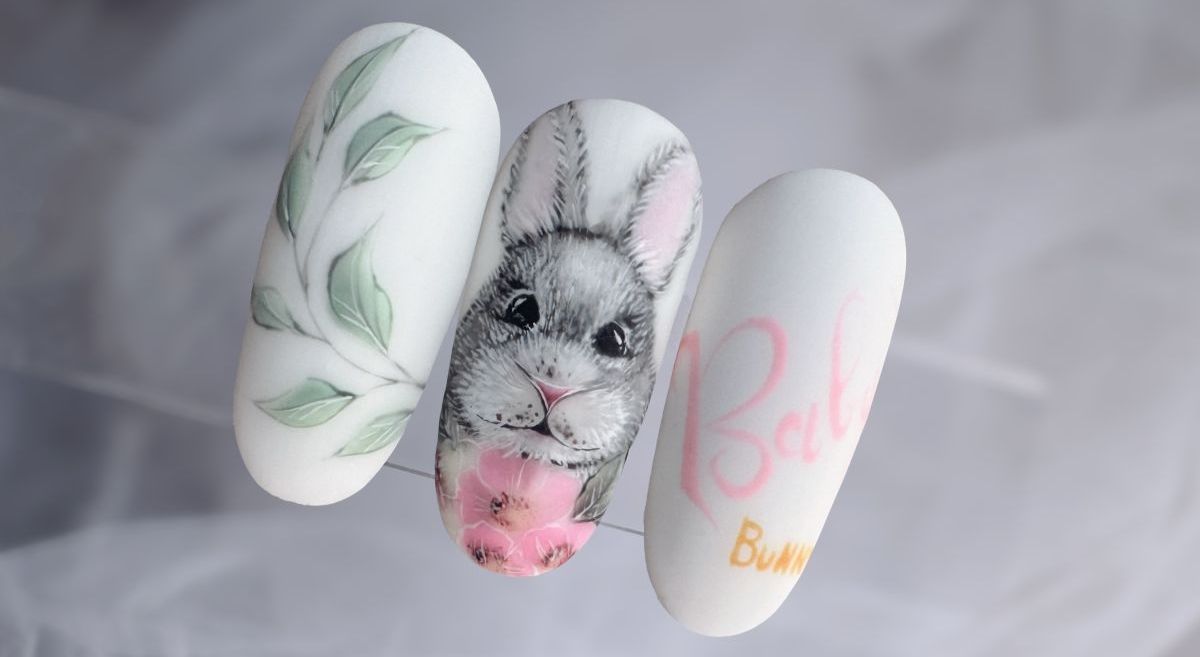 húsvéti nyuszis köröm