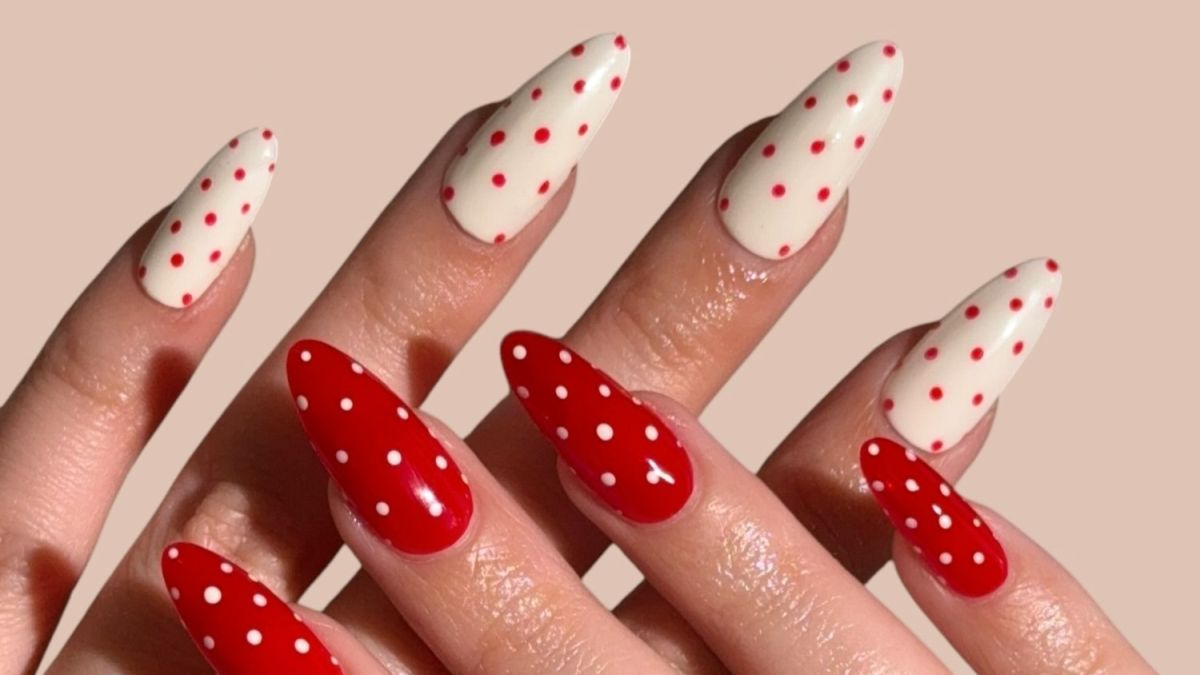 Fehér pöttyök piros alapon és piros pöttyök fehér alapon
