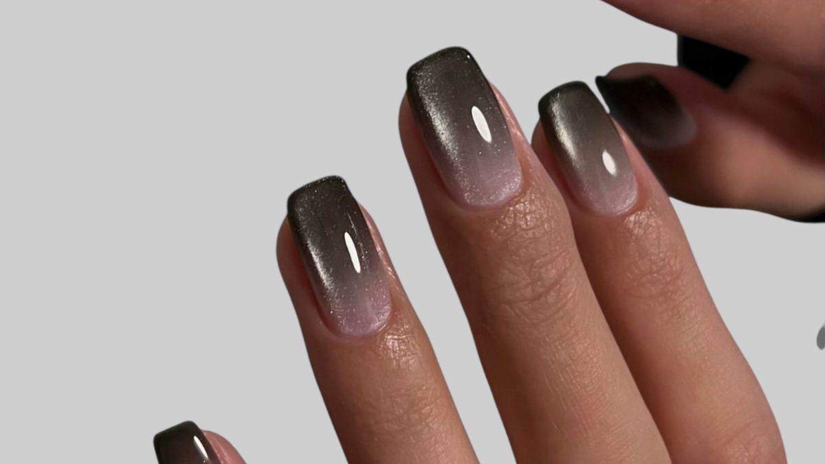 Diet coke nail trend ombre átmenettel