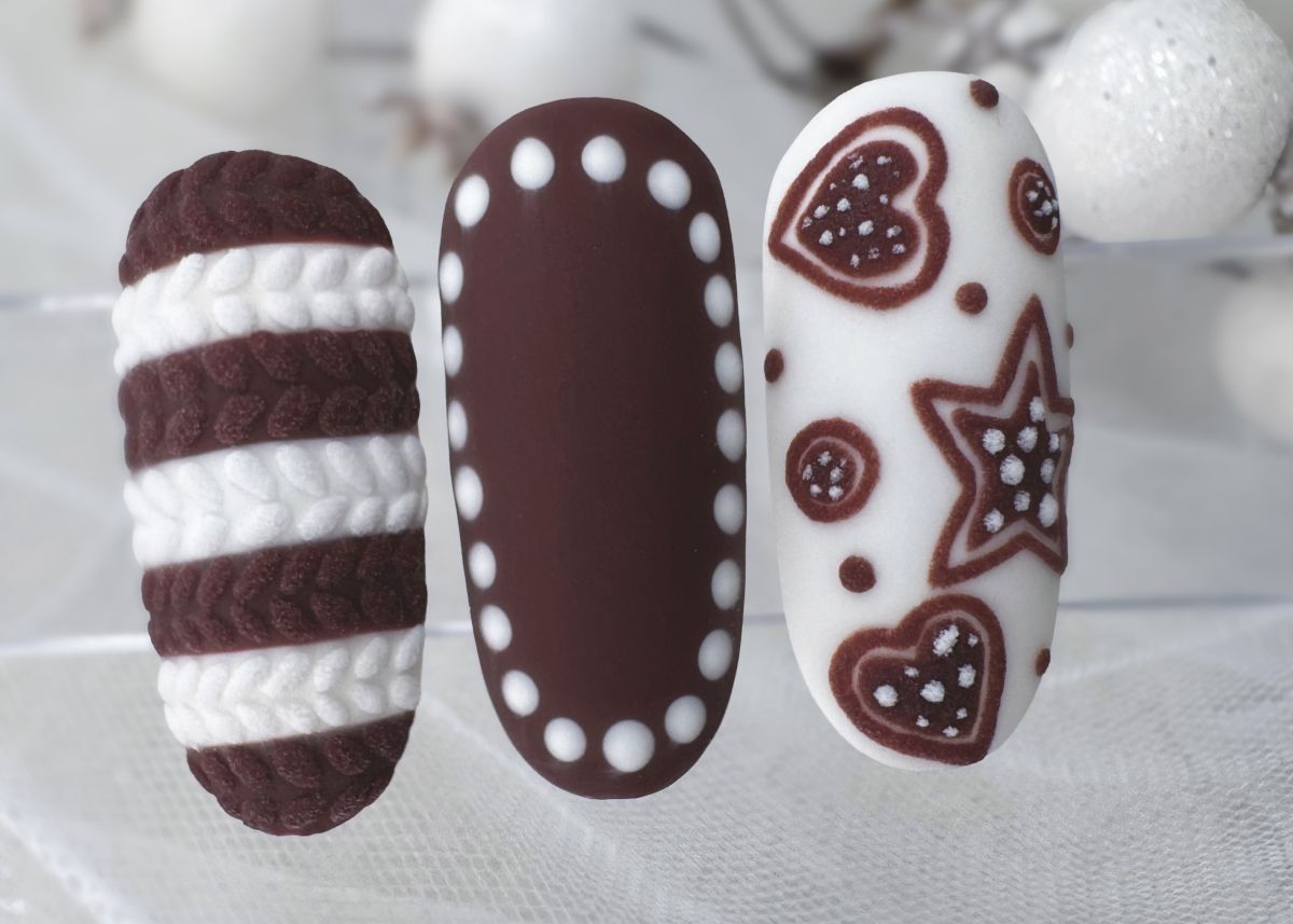 Kakaó s fahéj színű téli körmök