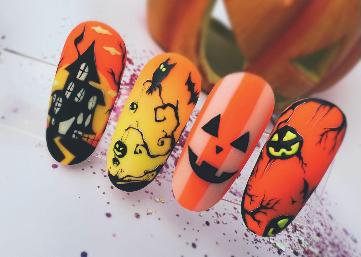 Halloween-i körmök