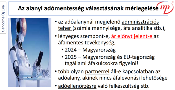 Alanyi adómentesség szabályai 2025