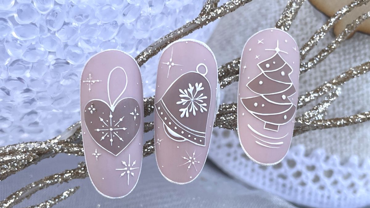 Nude alap ünnepi díszítéssel